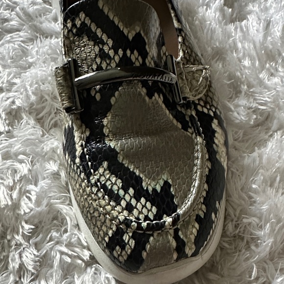 Aquatalia Beige and Black Patterned Loafers - Picture 6 of 7